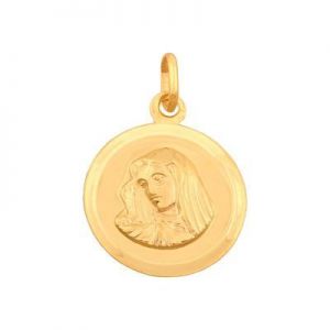 ﻿medalik ﻿złoty maryjny okrągły