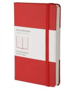 Notes Moleskine L w linie czerwony