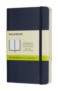 Notes Moleskine w miękkiej oprawie kieszonkowy szafirowy gładki