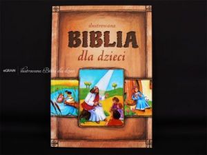 Ilustrowana Biblia dla dzieci pamiątka na Chrzest