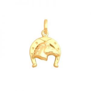 wisiorek głowa konia ﻿,złoto 585/14k