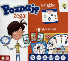 Poznaję zegar Książka + gra edukacyjna - .