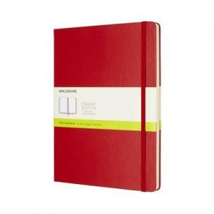 Notes Moleskine w twardej oprawie XL czerwony w linie