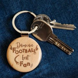 Football Best Fan - Brelok drewniany - Drewniany brelok