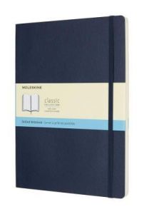 Notes Moleskine w miękkiej oprawie XL szafirowy w kropki