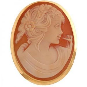 Złota zawieszka Kamea 28317