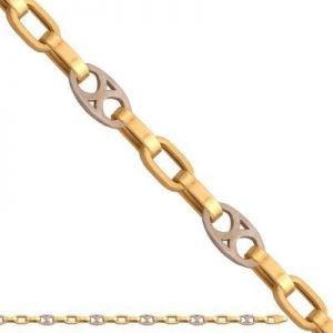 ﻿bransoletka łańcuszkowa ﻿złota 
21cm