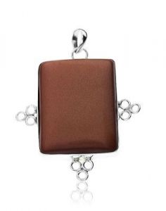 wisiorek ﻿,srebro 925 ﻿z piaskiem pustyni