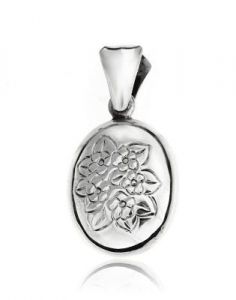 wisiorek uroczy kwiatowy srebro 925