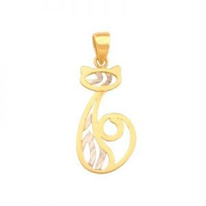 wisiorek koteczka, złoto 585/14k