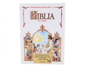 Biblia dla Dzieci z grawerem na Chrzest Komunię DEDYKACJA
