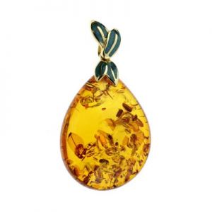 wisiorek unikat złoto bursztyn 
bałtycki