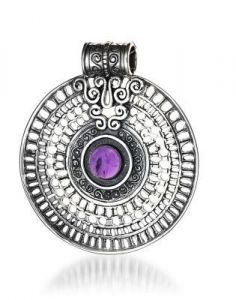 wisiorek ,srebro 925 ﻿i 
ametyst