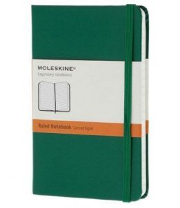 Notes Moleskine kieszonkowy w linie zielony