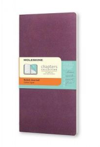 Notes Moleskine Chapters Journal P purpurowy w linie