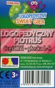 Karty Logopedyczny Piotruś Część XVI - głoska L-R