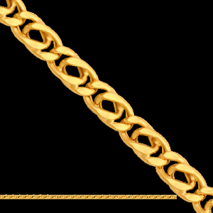 60cm ﻿łańcuszek męski Akopiata ﻿złoto 
585