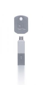 Breloczek do kluczy z ładowarką USB Kii micorUSB biała